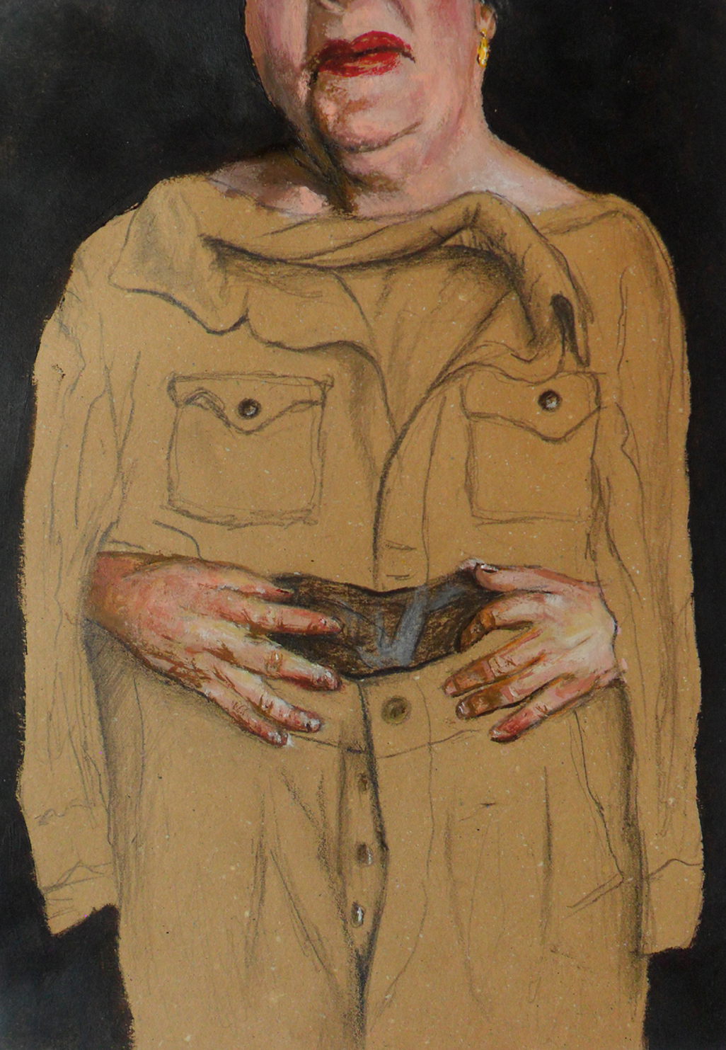 Tutti in scena. tecnica mista su carta reciclata, 29,5x21 cm 2016